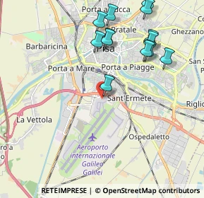 Mappa Pisa, 56125 Pisa PI, Italia (2.33385)