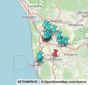 Mappa Via Aurelia Sud angolo, 56121 Pisa PI, Italia (7.93421)