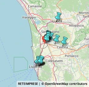 Mappa Via Aurelia Sud angolo, 56121 Pisa PI, Italia (10.33)