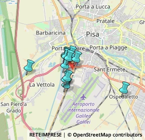 Mappa Via Aurelia Sud angolo, 56121 Pisa PI, Italia (1.04)