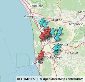 Mappa Via Isola del Giglio, 56122 Pisa PI, Italia (9.16389)