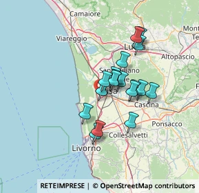 Mappa Via Isola del Giglio, 56122 Pisa PI, Italia (10.57167)