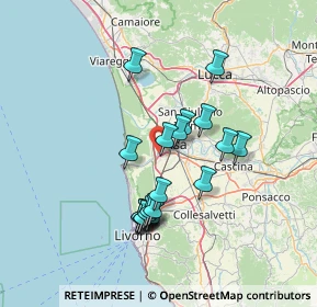 Mappa Via Isola del Giglio, 56122 Pisa PI, Italia (12.858)