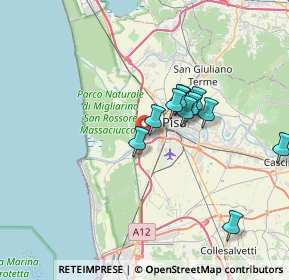 Mappa Via Isola del Giglio, 56122 Pisa PI, Italia (6.01182)