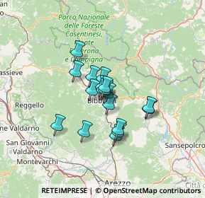 Mappa Via Giovanni Boccaccio, 52011 Bibbiena AR, Italia (8.61667)