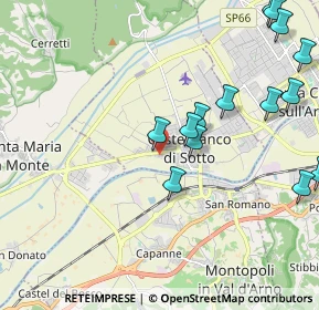 Mappa Via Francesca Sud, 56022 Castelfranco di Sotto PI, Italia (2.54357)