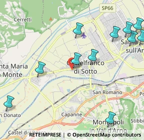 Mappa Via Francesca Sud, 56022 Castelfranco di Sotto PI, Italia (2.78364)