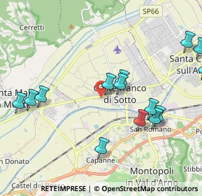Mappa Via Francesca Sud, 56022 Castelfranco di Sotto PI, Italia (2.39429)