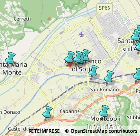 Mappa Via Francesca Sud, 56022 Castelfranco di Sotto PI, Italia (2.53286)