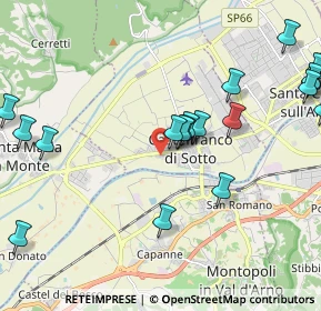 Mappa Via Francesca Sud, 56022 Castelfranco di Sotto PI, Italia (2.6585)