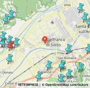 Mappa Via Francesca Sud, 56022 Castelfranco di Sotto PI, Italia (3.4505)