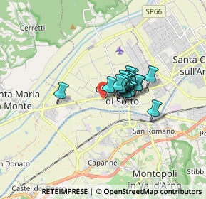 Mappa Via Francesca Sud, 56022 Castelfranco di Sotto PI, Italia (0.917)