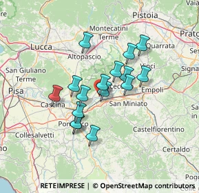 Mappa Via Francesca Sud, 56022 Castelfranco di Sotto PI, Italia (10.80438)