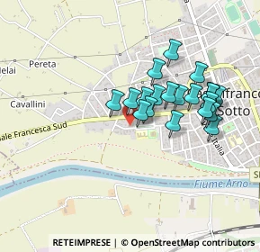 Mappa Via Francesca Sud, 56022 Castelfranco di Sotto PI, Italia (0.385)