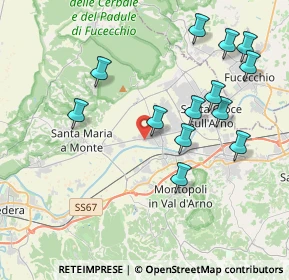 Mappa Via Francesca Sud, 56022 Castelfranco di Sotto PI, Italia (4.20846)