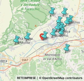 Mappa Via Francesca Sud, 56022 Castelfranco di Sotto PI, Italia (3.98786)