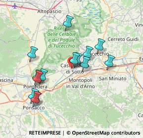 Mappa Via Francesca Sud, 56022 Castelfranco di Sotto PI, Italia (7.24714)