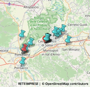Mappa Via Francesca Sud, 56022 Castelfranco di Sotto PI, Italia (5.29294)