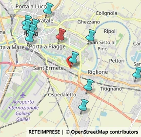 Mappa Via Emilia Bosso in Palazzi Trivelli, 56121 Pisa PI, Italia (2.46833)