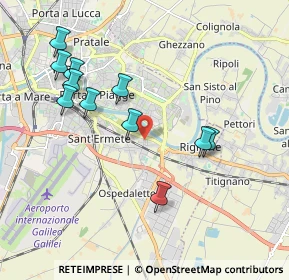 Mappa Via Emilia Bosso in Palazzi Trivelli, 56121 Pisa PI, Italia (2.03455)