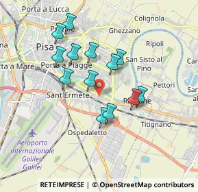 Mappa Via Emilia Bosso in Palazzi Trivelli, 56121 Pisa PI, Italia (1.56462)