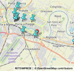 Mappa Via Emilia Bosso in Palazzi Trivelli, 56121 Pisa PI, Italia (2.55)