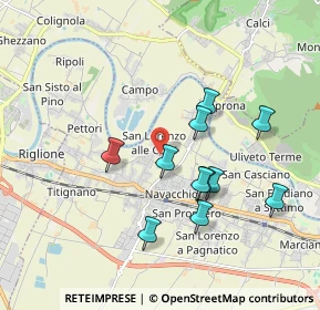 Mappa Via Bartalacci, 56023 Cascina PI, Italia (1.74545)