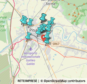 Mappa Via Putignano, 56121 Pisa PI, Italia (2.54824)