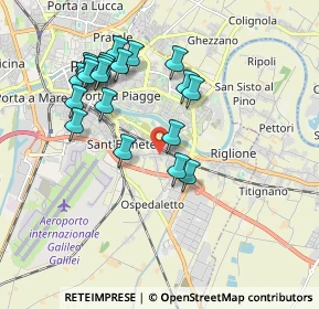 Mappa Via Putignano, 56121 Pisa PI, Italia (1.883)
