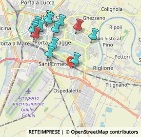 Mappa Via Putignano, 56121 Pisa PI, Italia (2.16786)