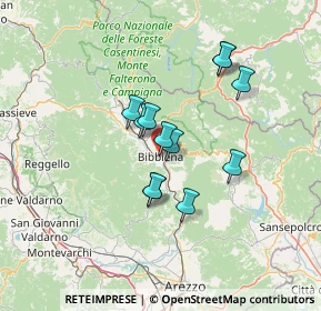 Mappa Via Architetto Mindria, 52011 Bibbiena AR, Italia (10.68417)