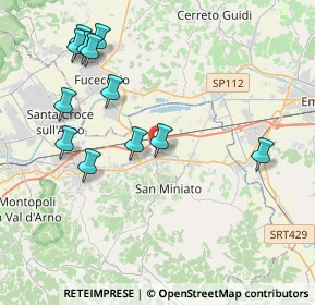 Mappa Via Candiano, 56028 San Miniato PI, Italia (4.51583)
