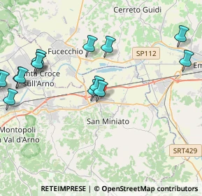 Mappa Via Candiano, 56028 San Miniato PI, Italia (6.094)