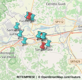 Mappa Via Candiano, 56028 San Miniato PI, Italia (2.7275)