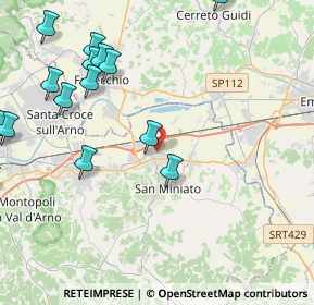 Mappa Via Candiano, 56028 San Miniato PI, Italia (6.13278)