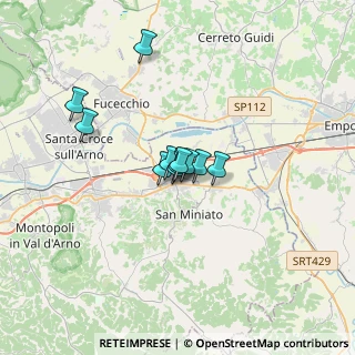 Mappa Via Candiano, 56028 San Miniato PI, Italia (2.08636)