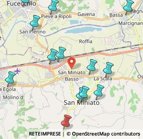 Mappa Via Candiano, 56028 San Miniato PI, Italia (2.55154)
