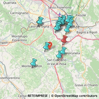 Mappa Via per Cerbaia, 50026 San Casciano in Val di pesa FI, Italia (7.9195)