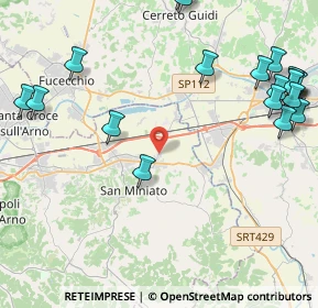 Mappa Via Trento, 56028 San Miniato PI, Italia (6.057)