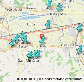 Mappa Via Trento, 56028 San Miniato PI, Italia (2.325)