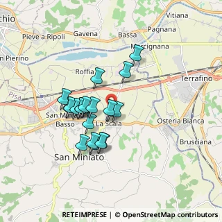 Mappa Via Trento, 56028 San Miniato PI, Italia (1.433)