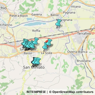 Mappa Via Trento, 56028 San Miniato PI, Italia (1.848)