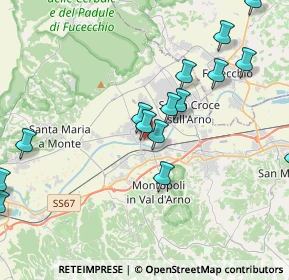 Mappa Via Massimiliano Kolbe, 56022 Castelfranco di Sotto PI, Italia (5.02)