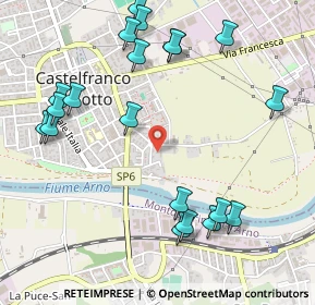 Mappa Via Massimiliano Kolbe, 56022 Castelfranco di Sotto PI, Italia (0.63)