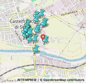 Mappa Via Massimiliano Kolbe, 56022 Castelfranco di Sotto PI, Italia (0.382)