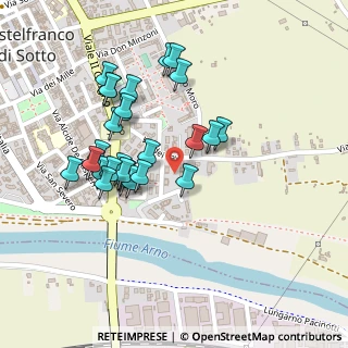 Mappa Via Massimiliano Kolbe, 56022 Castelfranco di Sotto PI, Italia (0.21481)
