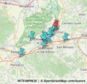 Mappa Via Massimiliano Kolbe, 56022 Castelfranco di Sotto PI, Italia (4.15083)