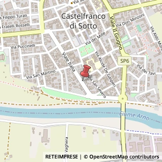Mappa Viale Italia, 71, 56022 Castelfranco di Sotto, Pisa (Toscana)