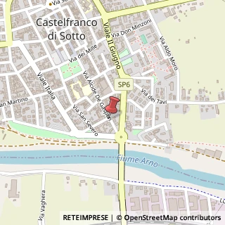Mappa Via Alcide De Gasperi, 52, 56022 Castelfranco di Sotto, Pisa (Toscana)