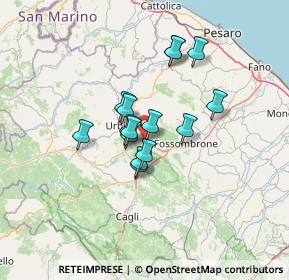 Mappa Via Don Bramante Ligi, 61029 Fermignano PU, Italia (9.536)